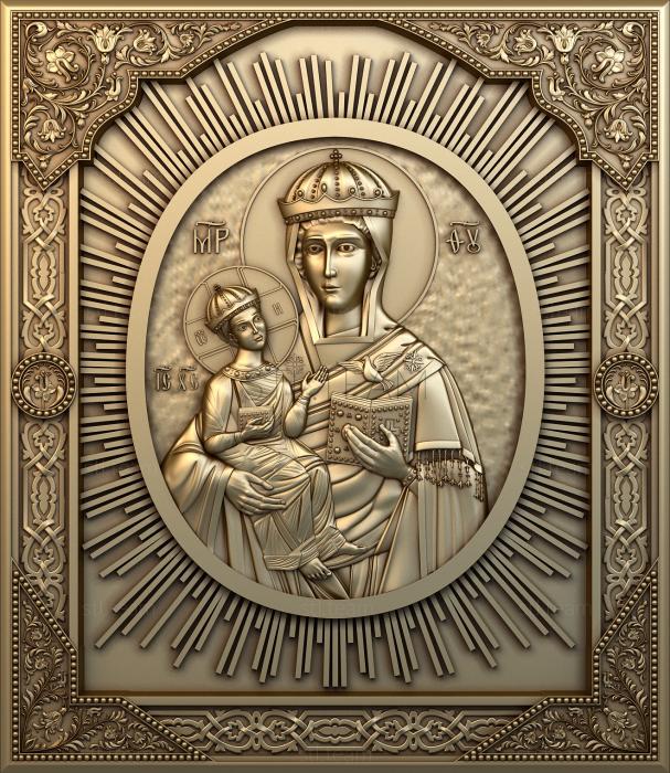 3D model Lesninskaya Icon of the Mother of God (STL)