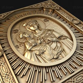 3D model Lesninskaya Icon of the Mother of God (STL)