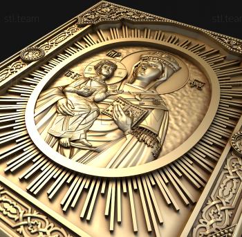 3D model Lesninskaya Icon of the Mother of God (STL)