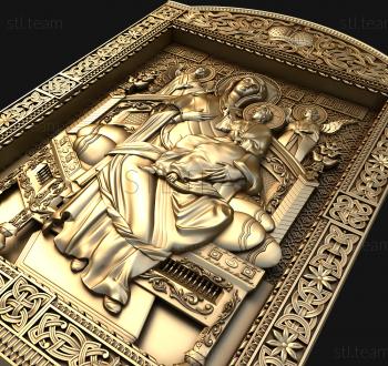 3D model Icon of the Tsaritsa enthroned (STL)