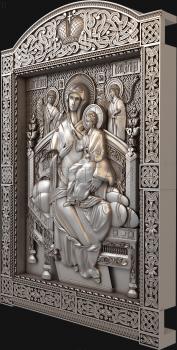 3D model Icon of the Tsaritsa enthroned (STL)