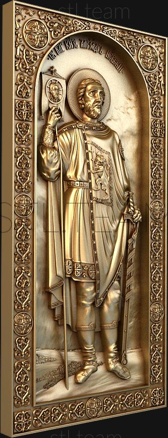 3D model Rostovaya icon St. Prince Alexander Nevsky (STL)