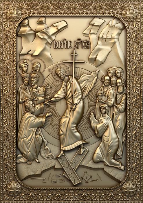 3D model Icon of the Resurrection of Christ (STL)