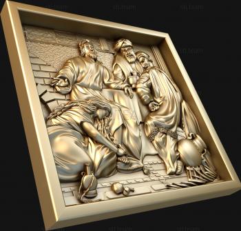 3D model The anointing of Jesus Christ with peace (STL)