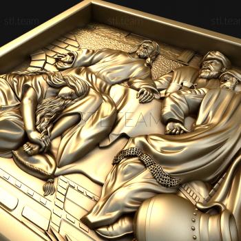 3D model The anointing of Jesus Christ with peace (STL)