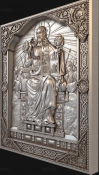 3D модель Икона Господь-Вседержитель на троне (STL)