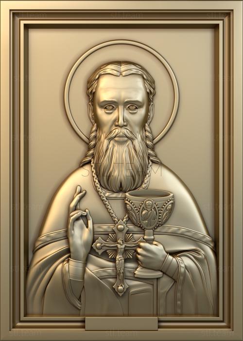 3D модель Икона Иоанн Кронштадский (STL)