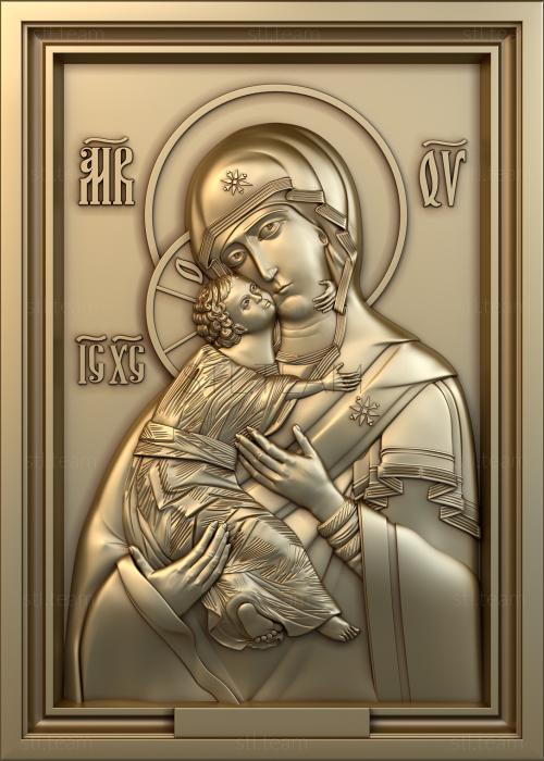 3D model Icon of Our Lady of Vladimir (STL)