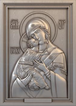 3D model Icon of Our Lady of Vladimir (STL)