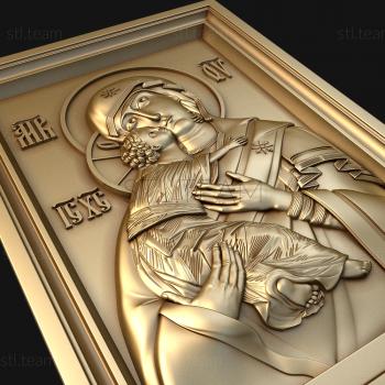 3D model Icon of Our Lady of Vladimir (STL)