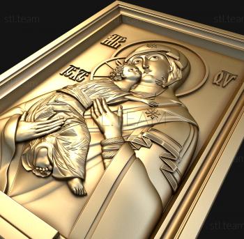 3D model Icon of Our Lady of Vladimir (STL)