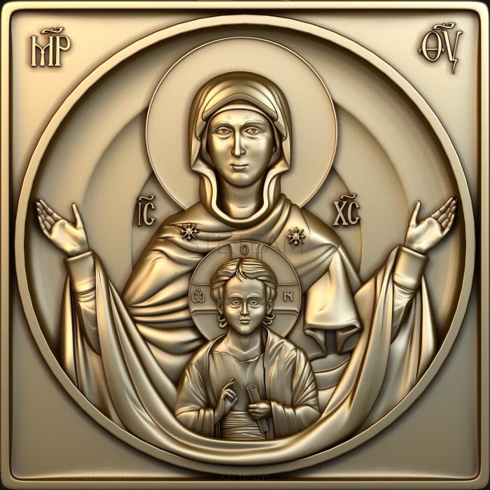 Image of the Most Holy Theotokos Sign.