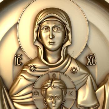 3D model Image of the Most Holy Theotokos Sign. (STL)