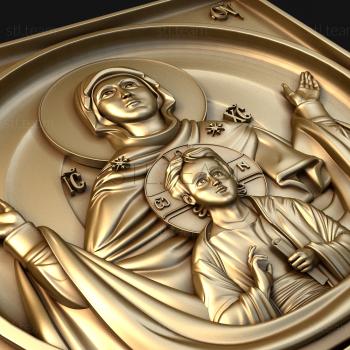 3D model Image of the Most Holy Theotokos Sign. (STL)