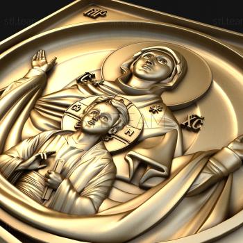 3D модель Образ пресвятой Богородицы Знамение (STL)