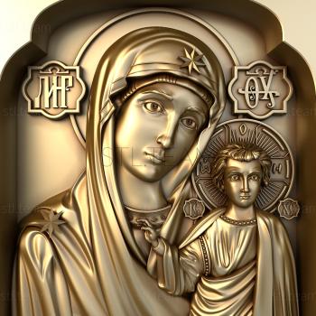 3D model Kazan icon of the Mother of God (STL)