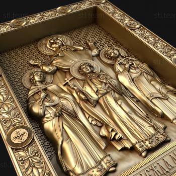 3D model Martyrs Faith, Hope, Love and their Mother Sophia (STL)
