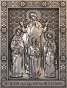 3D model Martyrs Faith, Hope, Love and their Mother Sophia (STL)