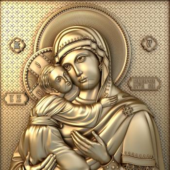 3D model Mother of God Vladimirskaya (STL)