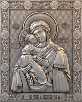 3D model Mother of God Vladimirskaya (STL)