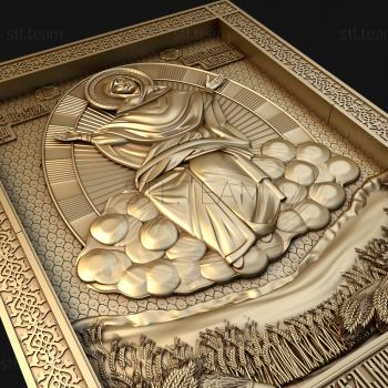 3D модель Божия Матерь Спорительница хлебов (STL)