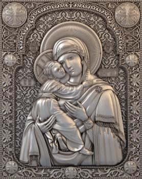 3D model Mother of God Vladimirskaya (STL)