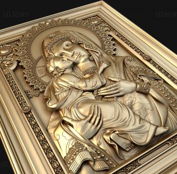 3D model Mother of God Vladimirskaya (STL)