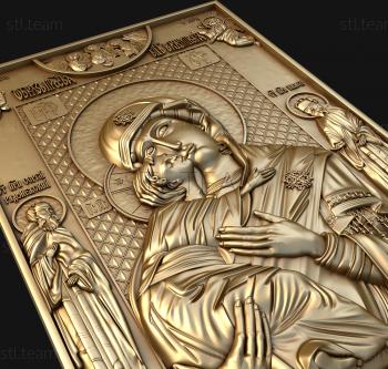 3D model Mother of God Vladimirskaya (STL)