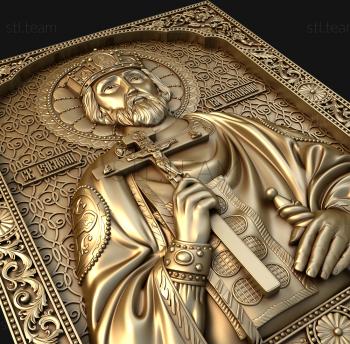 3D модель Икона Святой Равноапостольный Великий Князь Владимир (STL)