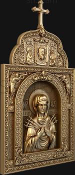 3D model Our Lady of Seven Arrows (STL)