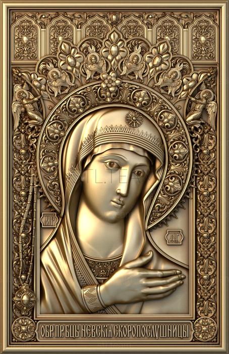 Иконы The image of the Blessed Virgin Mary of the Nevskaya Skoroposlushnitsa