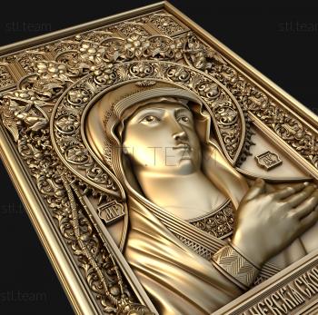 3D model The image of the Blessed Virgin Mary of the Nevskaya Skoroposlushnitsa (STL)
