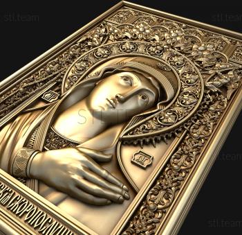 3D model The image of the Blessed Virgin Mary of the Nevskaya Skoroposlushnitsa (STL)