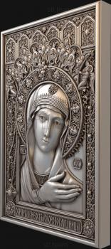 3D model The image of the Blessed Virgin Mary of the Nevskaya Skoroposlushnitsa (STL)