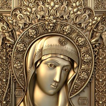 3D model The image of the Blessed Virgin Mary of the Nevskaya Skoroposlushnitsa (STL)