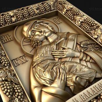 3D model Vladimirskaya icon of the Mother of God (STL)