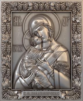 3D model Vladimirskaya icon of the Mother of God (STL)