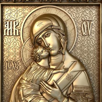 3D model Vladimirskaya icon of the Mother of God (STL)