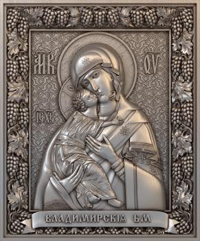 3D model Vladimirskaya icon of the Mother of God (STL)