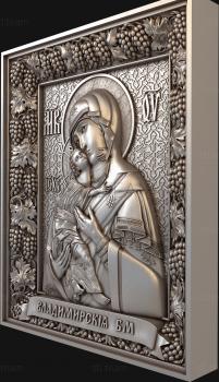 3D model Vladimirskaya icon of the Mother of God (STL)