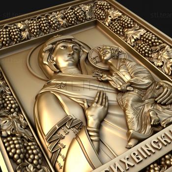 3D model Tikhvin icon of the Mother of God (STL)