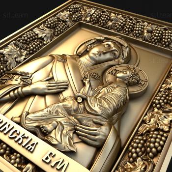 3D model Tikhvin icon of the Mother of God (STL)