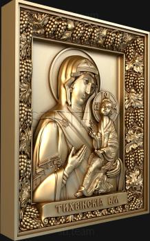 3D model Tikhvin icon of the Mother of God (STL)