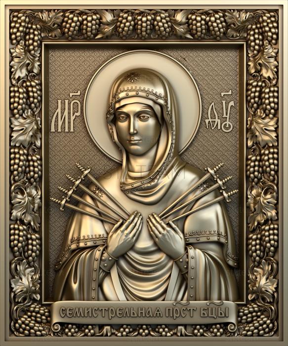 Seven -shot icon of the Mother of God