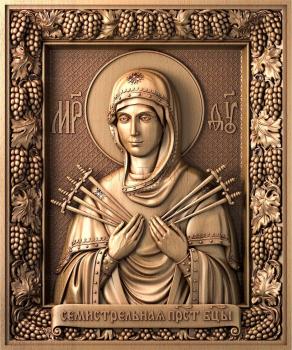 3D model Seven -shot icon of the Mother of God (STL)