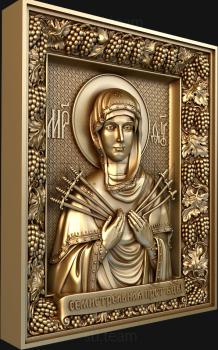 3D model Seven -shot icon of the Mother of God (STL)