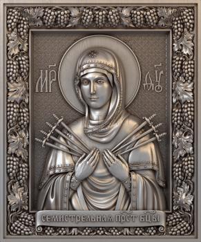 3D model Seven -shot icon of the Mother of God (STL)