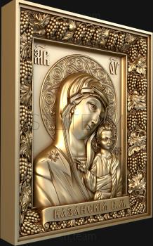 3D model Kazan icon of the Mother of God (STL)