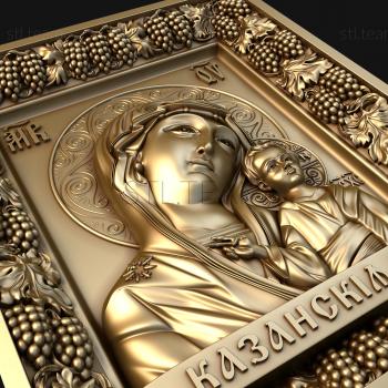 3D model Kazan icon of the Mother of God (STL)