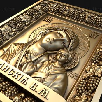 3D model Kazan icon of the Mother of God (STL)